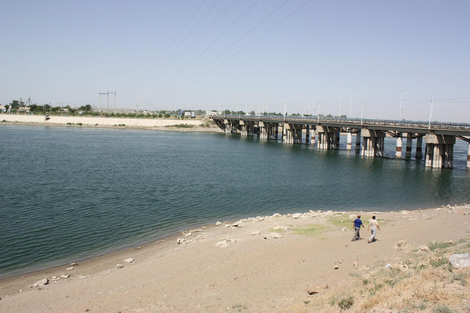 Bridge over large river